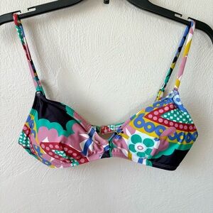 J Crew Ratti Kaleidoscope Multi Color Bikini Top